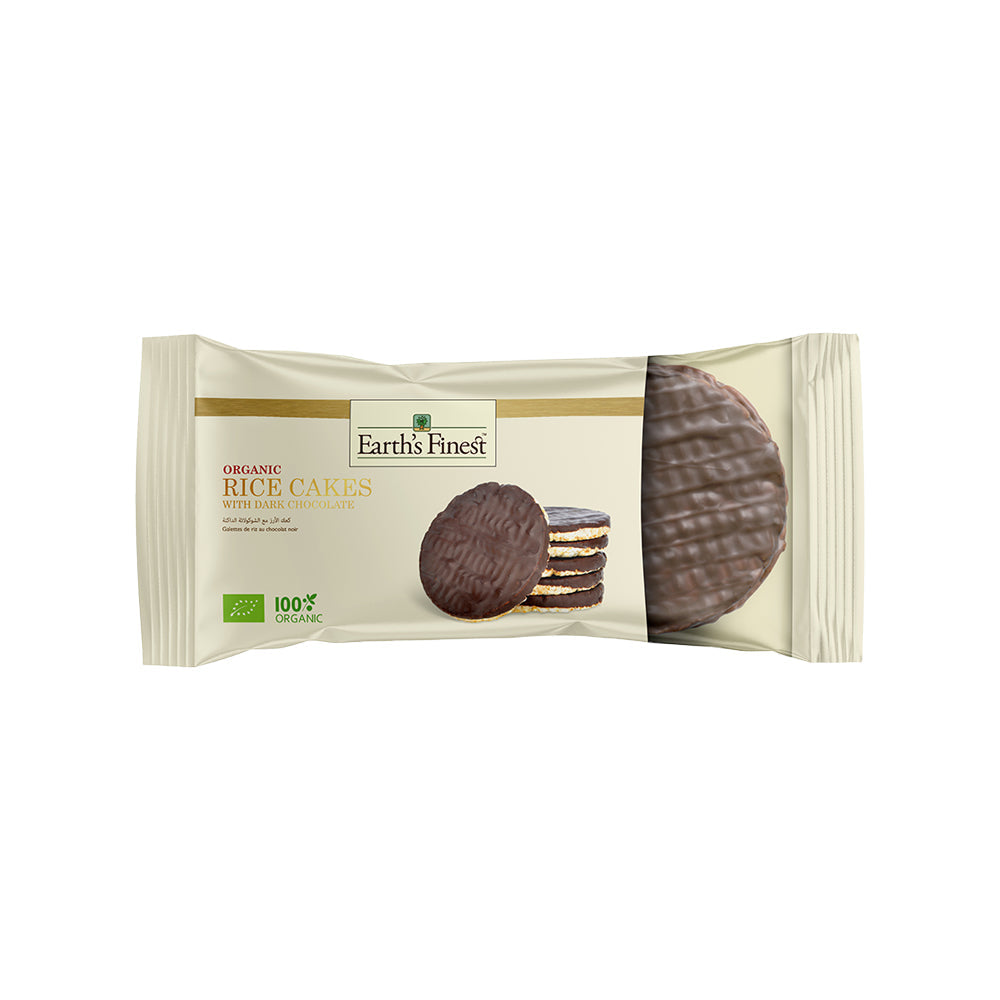 Earth's Finest Org Rice Cakes With Dark Choco 100G