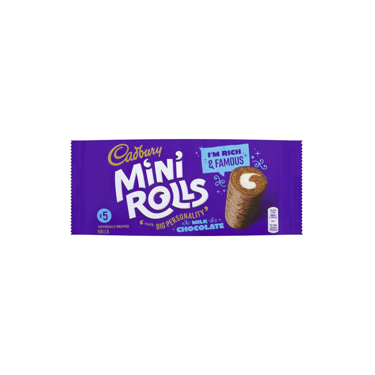Cadbury Milk Chocolate Mini Rolls Cake 136g