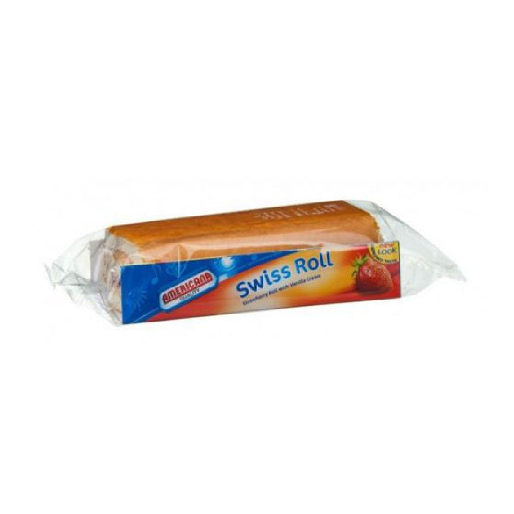 Americana Cakes Large Swiss Roll Strawberry 110Gm