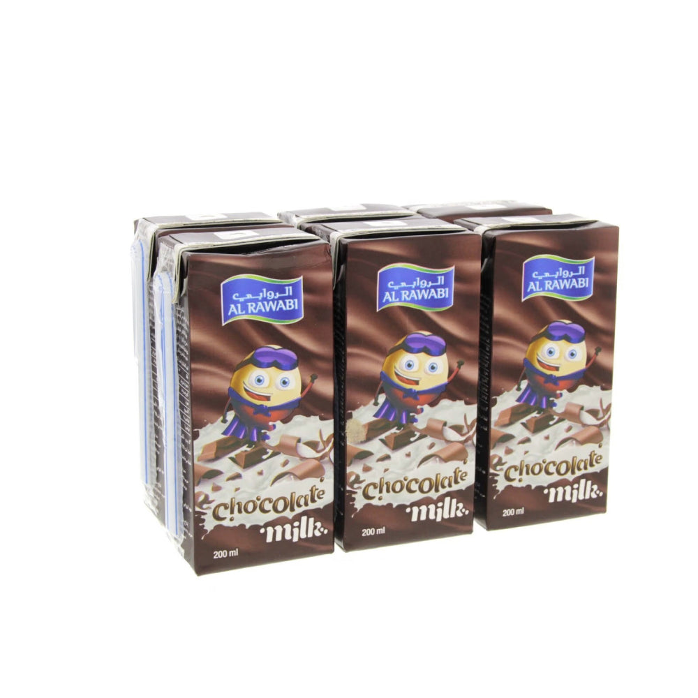 Al Rawabi UHT Milk Chocolate 6x200ml