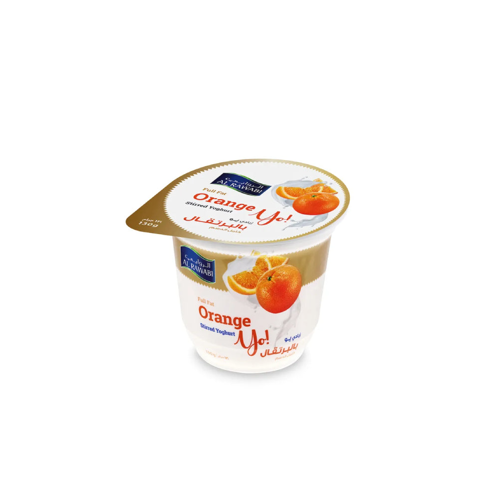 Al Rawabi Fruit Yoghurt Orange 130gm