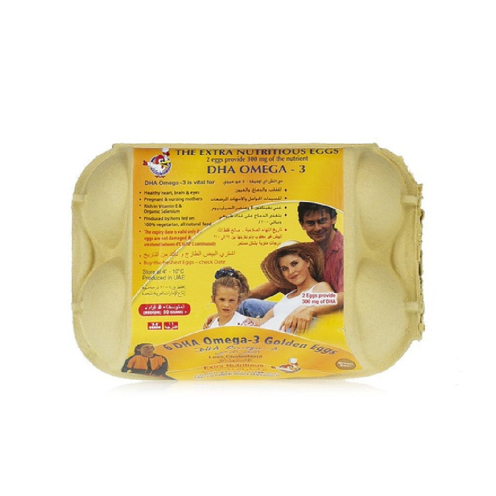 Al Jazira Golden DHA Omega 3 Egg 6 Pieces