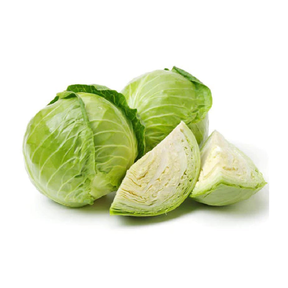 Cabbage White Round Organic Uae 1-1.5Kg Piece