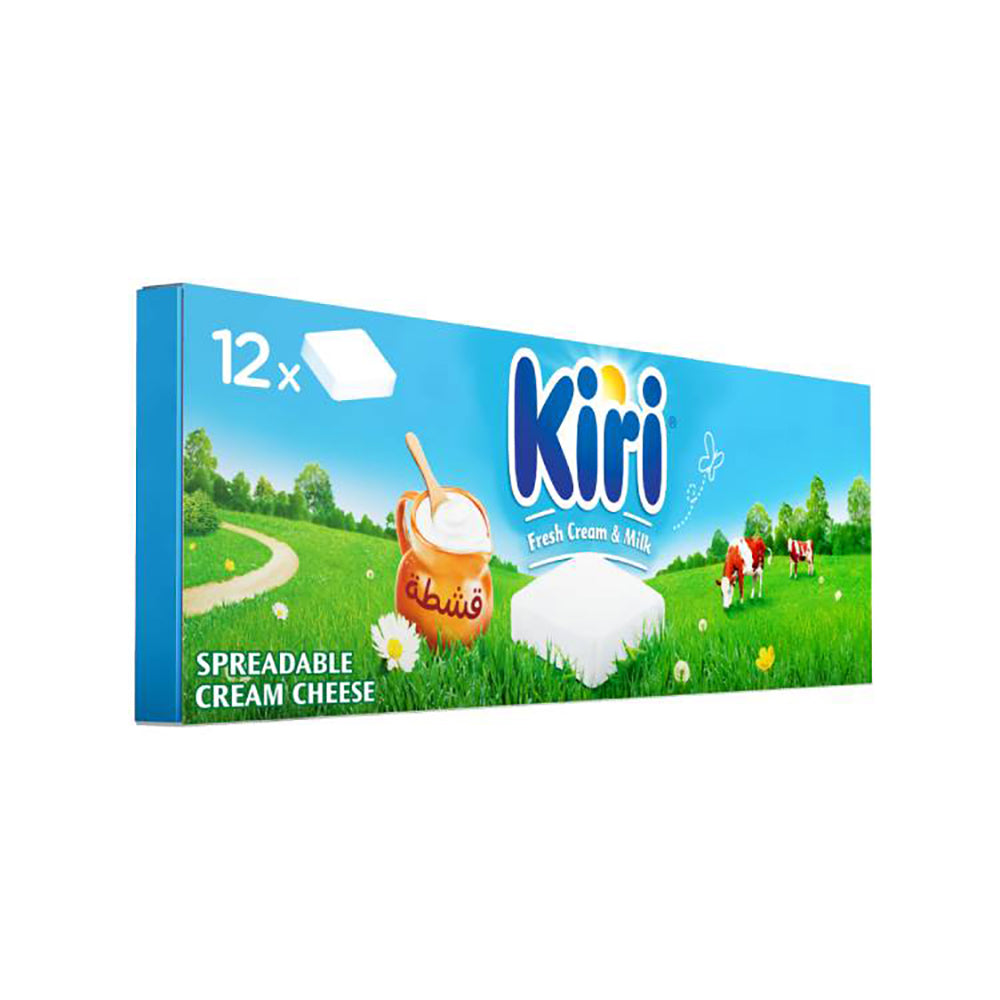 Kiri Spreadable Cream Cheese Squares 12 Portions 200Gm