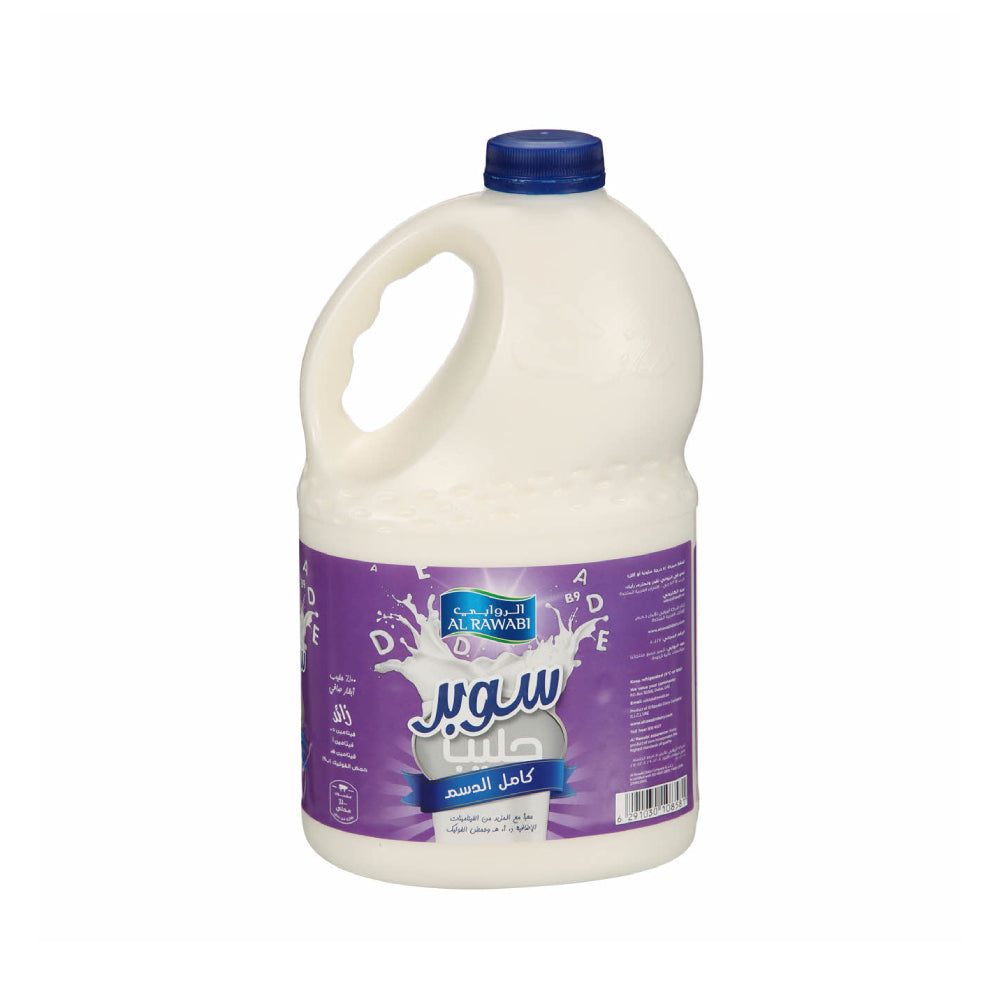Al Rawabi Fresh Super Milk Full Fat 2L