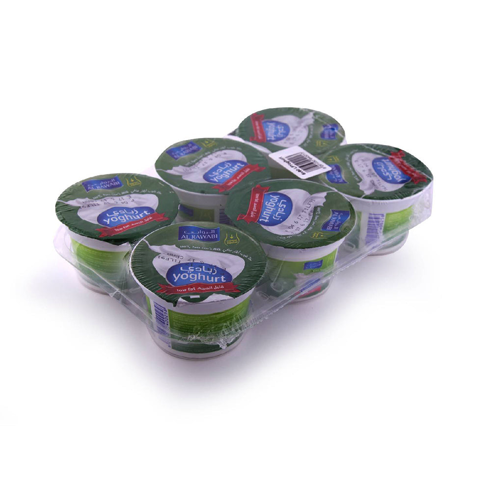 Al Rawabi Low Fat Yoghurt 90Gx6