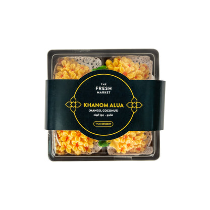 The Fresh Market Khanom Alua Mango Coconut Thai Dessert 95g