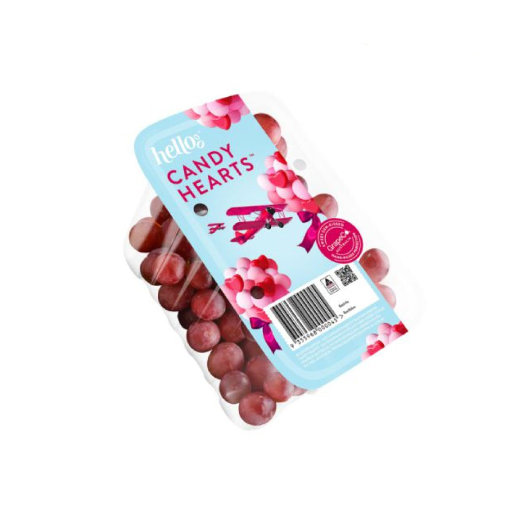 Grapes Candy Hearts Australia 400g Pack