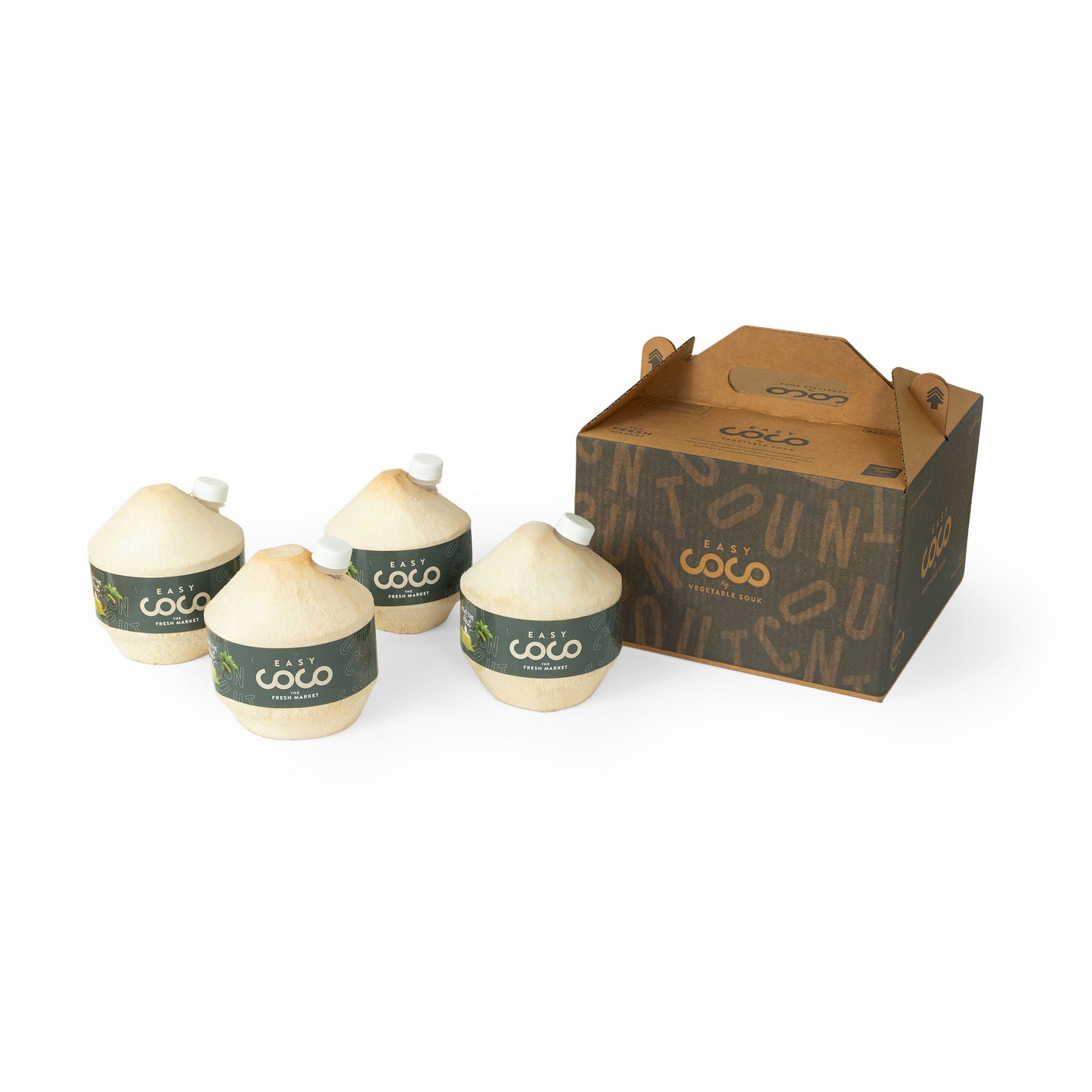 Easy Coco Tender Coconut Hamper 4S Thailand 4 Piece Box